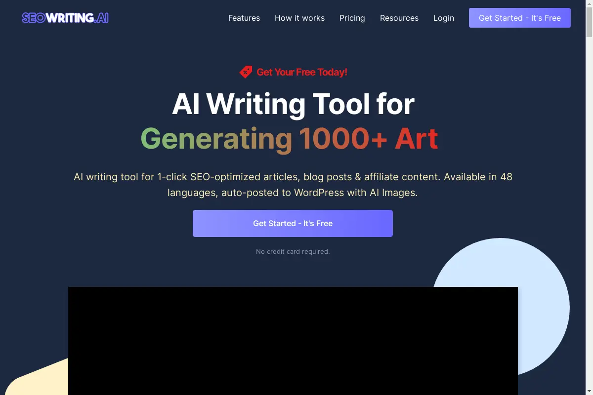 SEO WRITING - AI Writing Tool for 1-Click SEO Articles